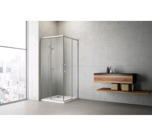 Дверь, Radaway, Idea KDD, шв 1100*2005, петли-справа, хром, цвет стекла-прозрачный, Easy Clean