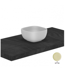 Раковина, Scarabeo, Glam, шгв 225*225*110, отверстия для смесителя-отсутствуют, цвет-Lime matt
