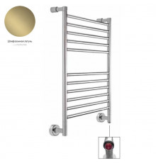 Полотенцесушитель, Margaroli, Mini, шгв 520*102*714, нижнее, Box, цвет-Brushed Brass PVD