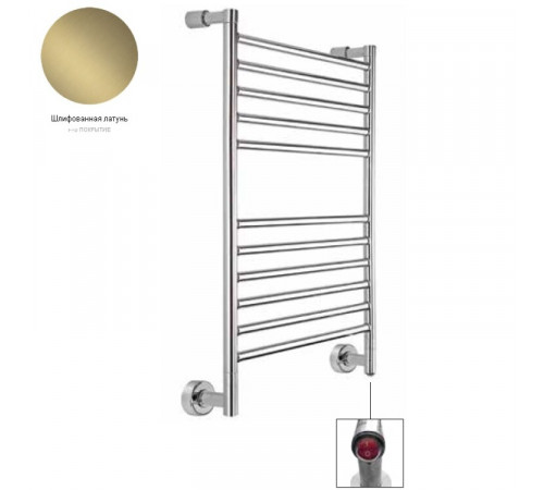 Полотенцесушитель, Margaroli, Mini, шгв 520*102*714, нижнее, Box, цвет-Brushed Brass PVD