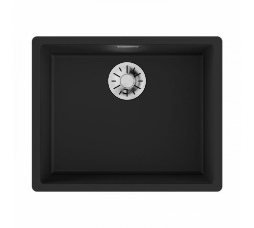 Мойка, OMOIKIRI, Yamakawa, шгв 556*456*220, отверстия для смесителя-отсутствуют, цвет-графит