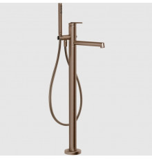 Смеситель для ванны и душа, Gessi, Ingranaggio, напольный, цвет-Copper Brushed PVD