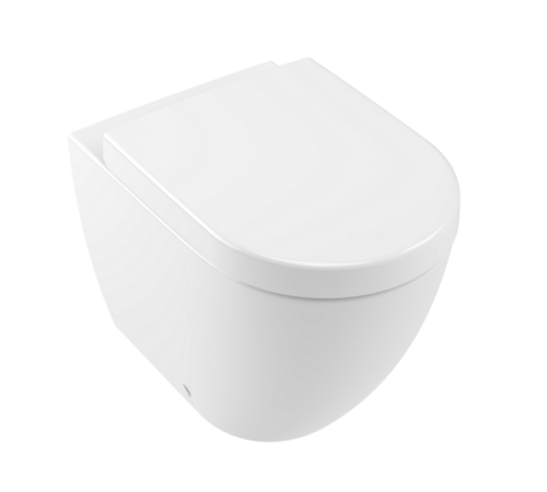 Унитаз, Villeroy&Boch, Subway 2.0, приставной, шгв 370*560*400, CeramicPlus, цвет-альпийский белый