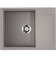 Мойка, Omoikiri, Daisen, с крылом, шгв 650*510*210, отверстия для смесителя-отсутствуют, цвет-Leningrad grey