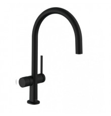 Смеситель для кухни, Hansgrohe, Talis M54, с запорным вентилем, цвет-черный матовый