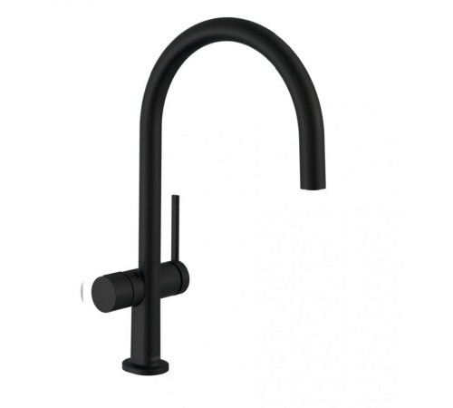Смеситель для кухни, Hansgrohe, Talis M54, с запорным вентилем, цвет-черный матовый