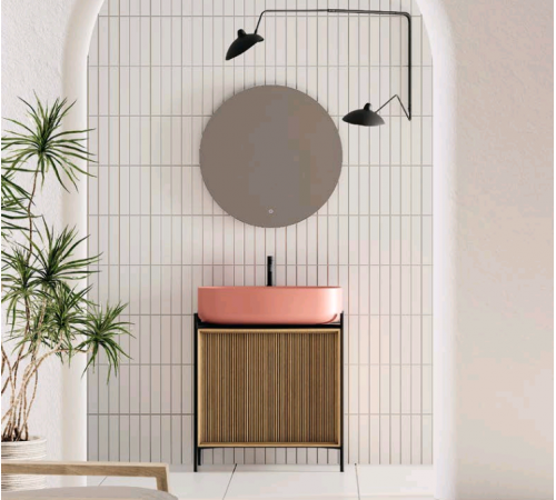 Cекция с дверцей, Scarabeo, Laila , для консоли, цвет-Rovere Chiaro Cannettato