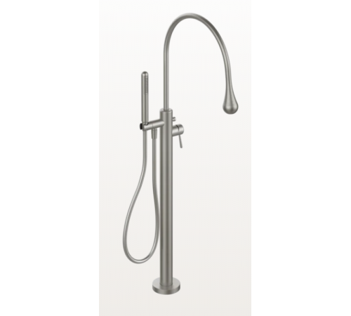 Смеситель для ванны и душа, Gessi, GOCCIA, напольный, цвет-Brushed Chrome
