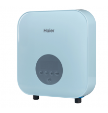 Водонагреватель электрический, Haier, проточный, FLEXI-EI6, с электронным управлением и сухим ТЭНом, цвет-голубой