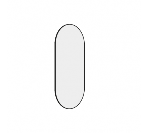 Зеркало, Globo, OPI-MIRRORS, овальное, шгв 900*25*450, без подсветки, цвет рамы-черный