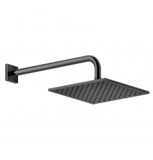 Верхний душ, Gessi, Rilievo, 250*250, цвет-Black Metal PVD