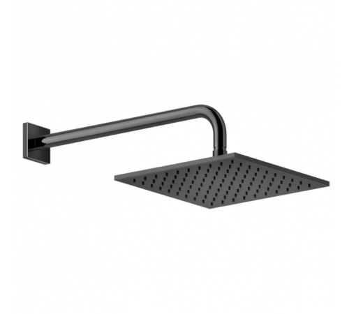 Верхний душ, Gessi, Rilievo, 250*250, цвет-Black Metal PVD