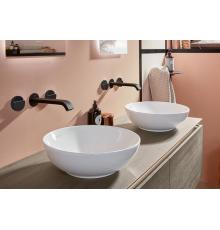 Раковина, Villeroy&Boch, Loop&Friends, шгв 380*380*120, отверстия для смесителя-отсутствуют, CeramicPlus, цвет-альпийский белый
