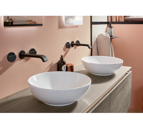 Раковина, Villeroy&Boch, Loop&Friends, шгв 380*380*120, отверстия для смесителя-отсутствуют, CeramicPlus, цвет-альпийский белый