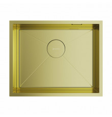 Мойка, OMOIKIRI, Kasen, шгв 540*440*175, отверстия для смесителя-отсутствуют, цвет-светлое золото