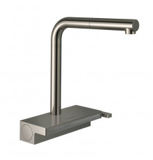 Смеситель для кухни, Hansgrohe, Aquno Select M81, цвет-сталь