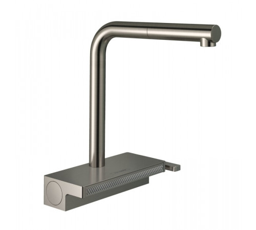 Смеситель для кухни, Hansgrohe, Aquno Select M81, цвет-сталь