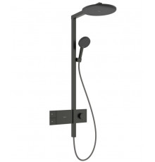 Душевая стойка, Hansgrohe, Raindance Alive, цвет-хром черный шлифованный
