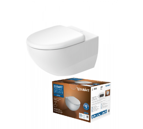 Унитаз, Duravit, Architec, подвесной, шг 365*575, цвет-белый (аналог 45726900А1)