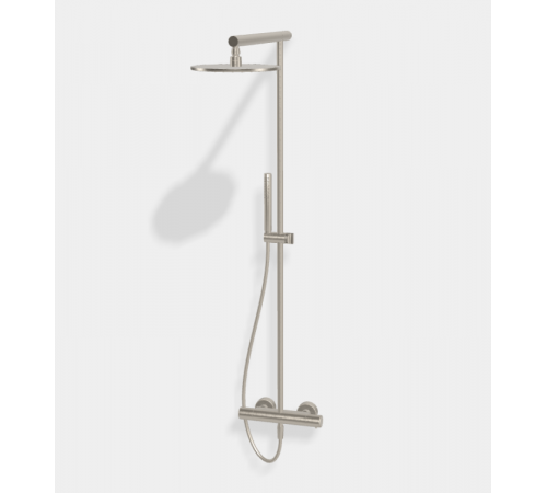 Душевая стойка, Fima Carlo Frattini, Shower column, цвет-никель брашированный