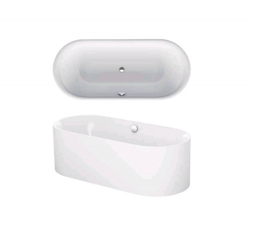 Ванна, Bette, BetteLux Oval Silhouette, шгв 1800*800*450, BetteGlasur® Plus, цвет-белый