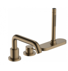 Смеситель для ванны и душа, Hansgrohe, Tecturis S, цвет-шлифованная бронза