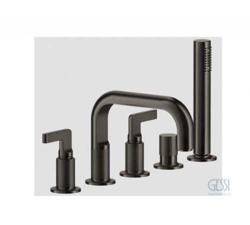 Смеситель для ванны и душа, Gessi, Inciso, цвет-Brushed Brass PVD