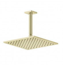 Верхний душ, Gessi, Rilievo, 250*250, цвет-Brass PVD