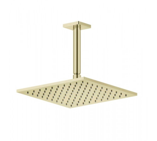 Верхний душ, Gessi, Rilievo, 250*250, цвет-Brass PVD