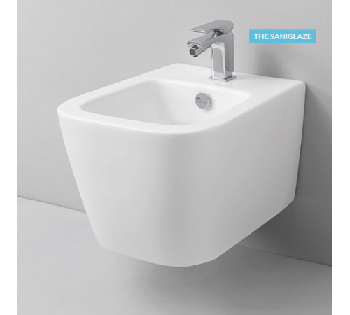 Биде, Artceram, A16, подвесной, шгв 360*525*290, Saniglaze, цвет-белый матовый (Товар заказной, возврату не подлежит)