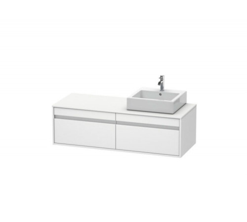 Тумба под раковину, Duravit, Ketho, шгв 1400*550*426, раковина-необходимо заказать, цвет-белый матовый