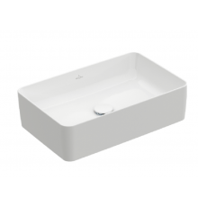 Раковина, Villeroy&Boch, Collaro, шг 560*360, отверстия для смесителя-отсутствуют, CeramicPlus, цвет-альпийский белый