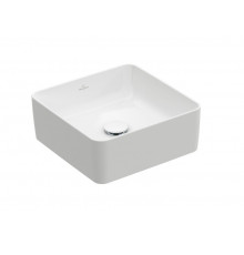 Раковина, Villeroy&Boch, Collaro, шгв 380*380*145, отверстия для смесителя-отсутствуют, цвет-альпийский белый