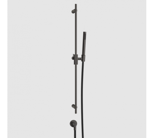 Душевой гарнитур, Gessi, Ingranaggio, 23, цвет-Black Metal Brushed PVD