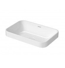 Раковина, Duravit, Happy D.2 Plus, шгв 600*400*165, отверстия для смесителя-отсутствуют, цвет-белый