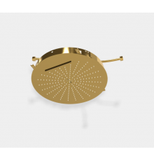 Верхний душ, Fima Carlo Frattini, Showerhead, 400*400, цвет-золото