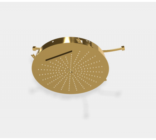 Верхний душ, Fima Carlo Frattini, Showerhead, 400*400, цвет-золото