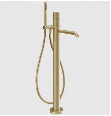 Смеситель для ванны и душа, Gessi, Habito Cesello, напольный, цвет-Brushed Brass PVD