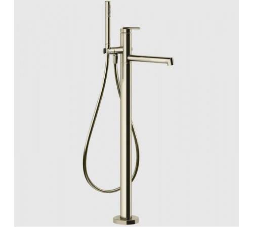 Смеситель для ванны и душа, Gessi, Ingranaggio, напольный, цвет-Nickel PVD