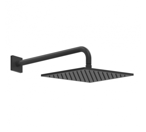Верхний душ, Gessi, Rilievo, 250*250, цвет-черный матовый