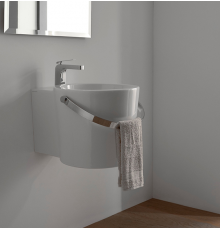 Раковина, Scarabeo, Bucket, шгв 300*400*225, отверстия для смесителя-1, цвет-белый/хром