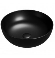 Раковина, Globo, T-EDGE, шгв 450*450*160, отверстия для смесителя-отсутствуют, CERASLIDE, BATAFORM, цвет-черный матовый
