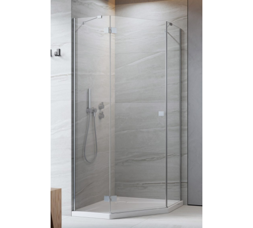 Дверь, Radaway, Essenza PTJ, шв 620*2000, петли-слева, хром, цвет стекла-прозрачный, Easy Clean