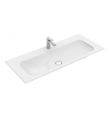 Раковина, Villeroy&Boch, Finion, шгв 1200*500*100, отверстия для смесителя-1 сквозное, 2 промаркированных, CeramicPlus, цвет-камень белый