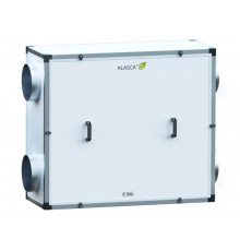 R1000HEC W Pro, Вентиляционная установка Alasca R приточно-вытяжная с энтальпийным пластинчатым рекуператором + смес. узел, заслонки, датчики