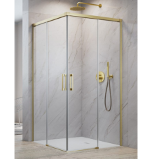 Дверь, Radaway, Idea KDD, шв 900*2005, петли-справа, золото брашированное, цвет стекла-прозрачный, Easy Clean