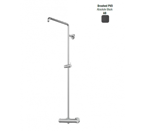 Душевая стойка, Almar, Shower Columns, цвет-Absolute Black Brushed PVD (Товар заказной, возврату не подлежит)