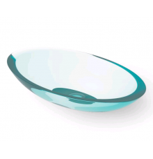 Раковина, DEA Design, Countertop basin, шгв 600*350*105, отверстия для смесителя-отсутствуют, цвет-Lake Water Blue (Товар заказной, возврату не подлежит)