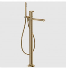 Смеситель для ванны и душа, Gessi, Anello, напольный, цвет-Warm Bronze Brushed PVD