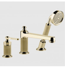 Смеситель для ванны и душа, Gessi, VENTI20, цвет-Brass PVD